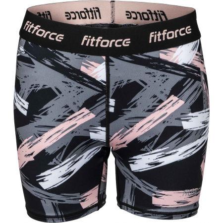 Шорти для фітнесу Fitforce SOLTE сіро-рожеві (M)