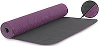 Килимок для йоги Fitforce YOGA MAT 180X61X0,4 см (фіолетовий)