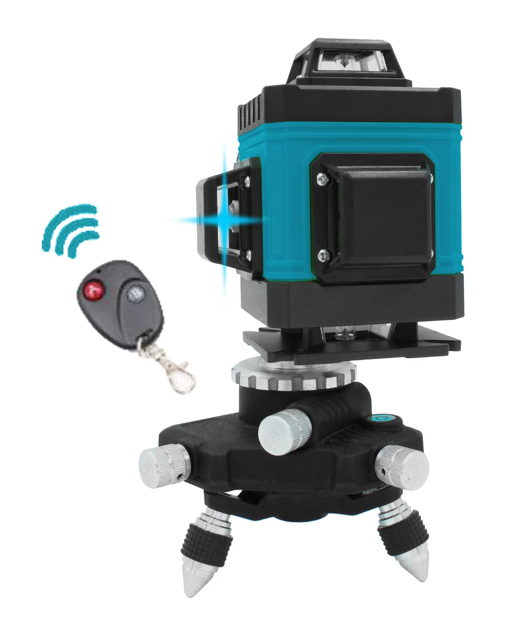 Лазерний нівелір KRAISSMANN 12 3D-LLA 30 RB (синій промінь), фото 1