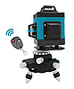 Лазерний нівелір KRAISSMANN 12 3D-LLA 30 RB (бірюзовий промінь, дистанційне керування) ®, фото 2
