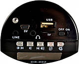 Міні портативна MP3 колонка радіо USB FM DS-002BL, фото 2