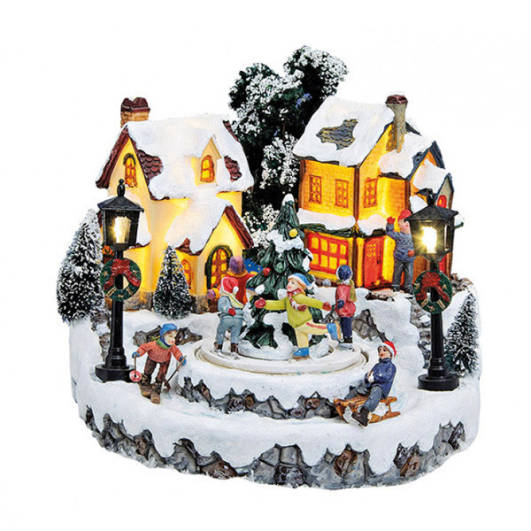 Статуетка "Зимова село з підсвічуванням" G. Wurm 10019626, фото 1