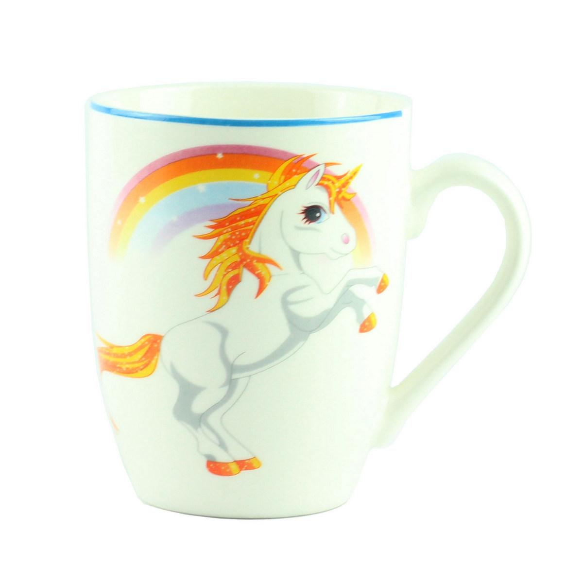 Чашка біла "Єдиноріг" G. Wurm 10019054-1, висотою 10 см, фото 1