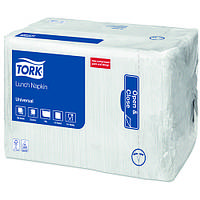 Серветки білі Tork Universal 33*33 одношарові, 500 шт., Італія, арт. 509300