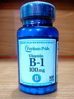 Вітамін В1 Puritan's Pride Vitamin B-1 100 mg 100 табеток Тіамін