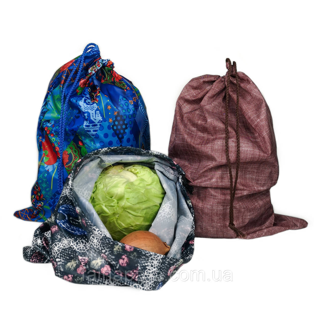 Еко мішечок для продуктів з плащової тканини 30*40см, фото 1