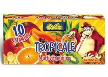 Сік мультифруктовий Hawaiki Tropicale 6x200мл