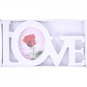 Фоторамка "Кохання", біла, Рамка для фотографий "Любовь" 5301