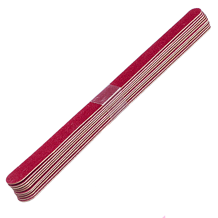 Пилка крапля Starlet Professional набір 100/100, 10 шт бордо, фото 1
