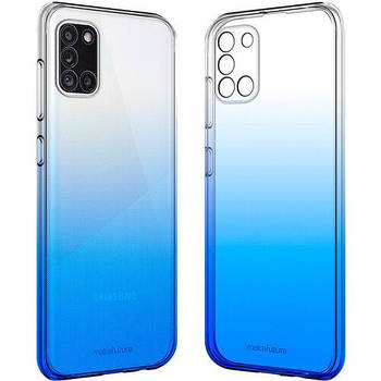 Чохол для Samsung A31 Gradient Clear TPU Blue MakeFuture (MCG-SA31BL)