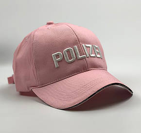 Кепка Бейсболка Чоловіча Жіноча Vetements з написом " Polizei Рожева, фото 1