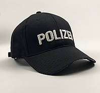 Кепка Бейсболка Мужская Женская Vetements с надписью Polizei Черная