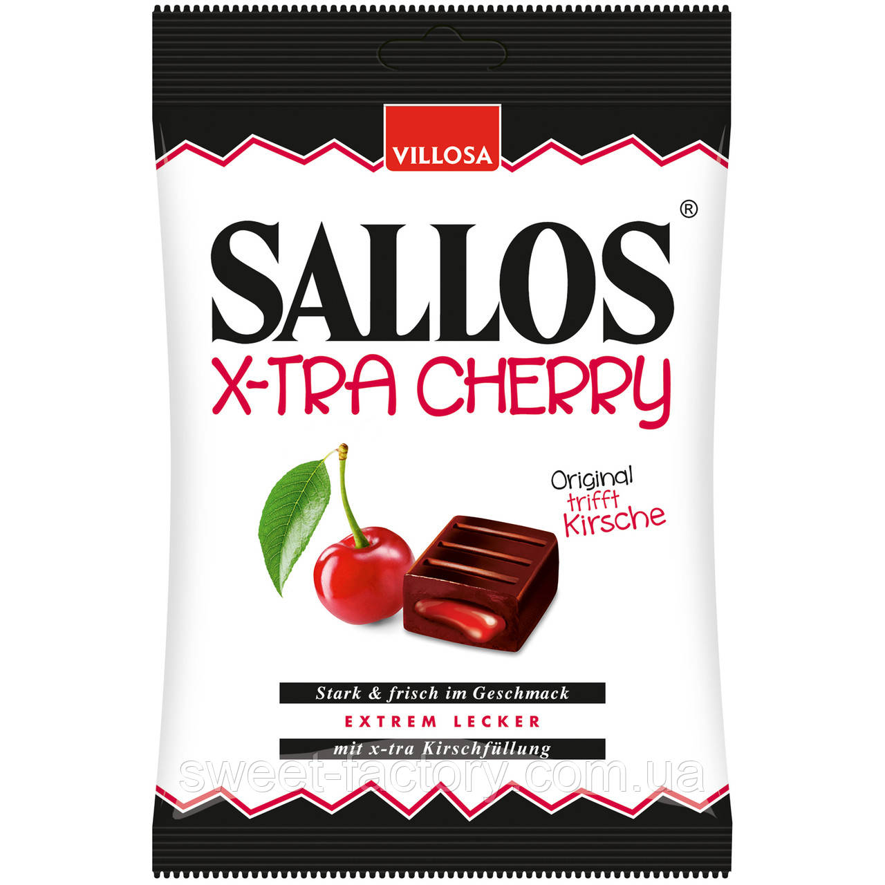 Лакриця Villosa Sallos Xtra Cherry Lakritz 150g, фото 1