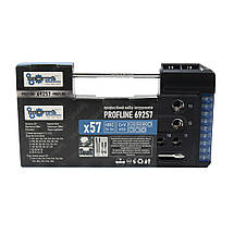 Набір біт і головок 1/4 з тріскачкою 57 од. у кейсі, фото 2