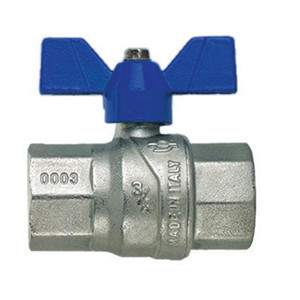 Кран кульовий латунний муфтовий для води FIV Evolution DN 15 PN 50 ВВ (метелик)