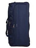 Сумка на колесах гігант XL синя 80х37х40см/117л/3.1кг/Airtex 821-80, фото 5