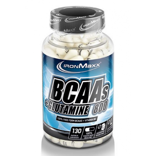 IRONMAXX BCAA´S + GLUTAMINE 800 130 капс амінокислоты bcaa