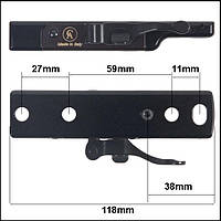 Моноблок 30 мм Contessa SBP01 Simple Black PICATINNY only body тільки моноблок без кілець