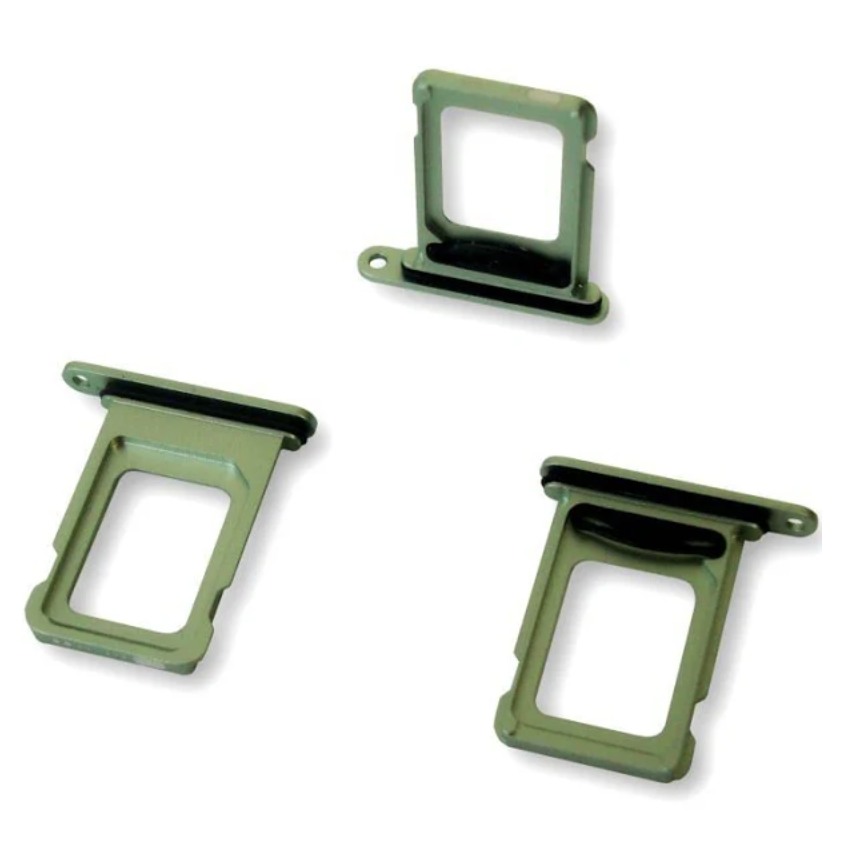Лоток для сім карти iPhone 12 , колір зелений, 2 sim, фото 1
