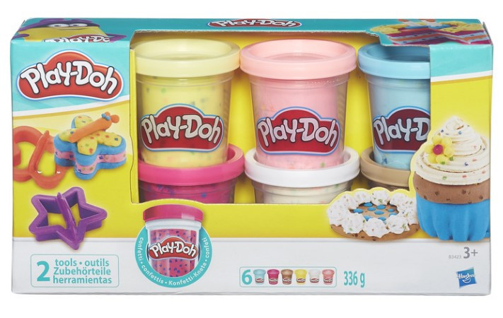 Ігровий набір Hasbro Play-Doh 6 баночок з конфетті (B3423)
