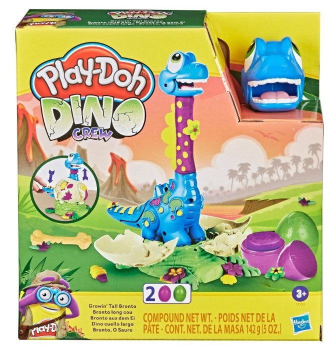 Ігровий набір Hasbro Play-Doh Зростаючий бронтозаврик (F1503)