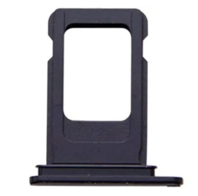 Лоток для сім карти iPhone 12 mini , колір чорний, 1 sim, фото 1
