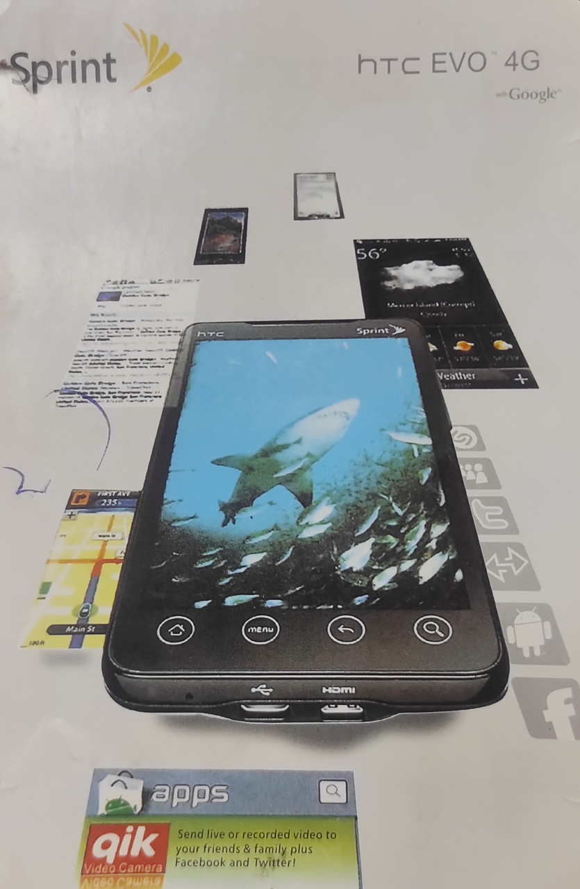 Смартфон HTC EVO 4G Sprint (PC36100 CDMA) 4.3" CDMA 512MB RAM 1GB FLASH 1 ГГц В фирменной коробке - фото 6 - id-p1423174902