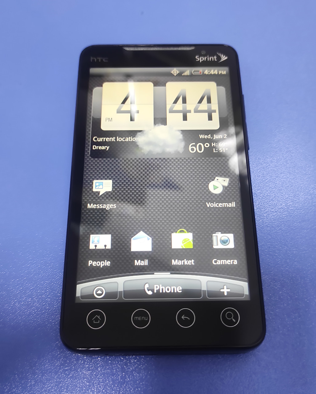 Смартфон HTC EVO 4G Sprint (PC36100 CDMA) 4.3" CDMA 512MB RAM 1GB FLASH 1 ГГц У фірмовій коробці