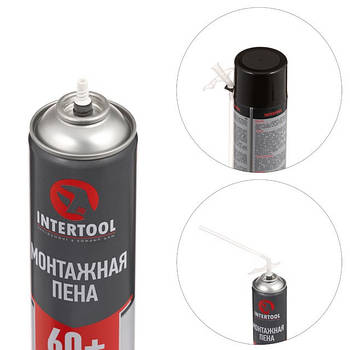 Піна монтажна Intertool руч. 750мл/1000г. 60л. FS-1100