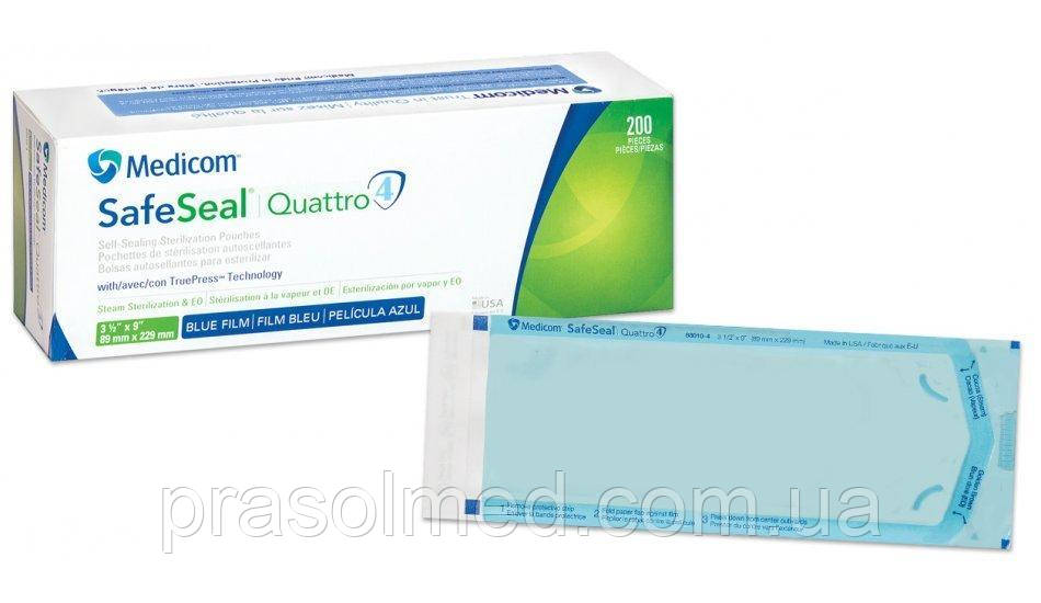Стерилизационные пакеты Medicom SafeSeal Quattro 89х229 мм