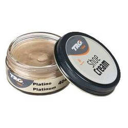 Крем для взуття з гладкої шкіри 404 TRG Shoe Cream, 50 мл платина