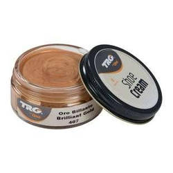 Крем для взуття з гладкої шкіри 407 TRG Shoe Cream, 50 мл яскраво золотий