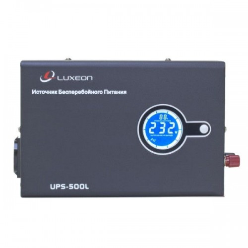 Luxeon UPS-500L 500ВА/Синус/ІБП/стаб./LCD джерело безперебійного живлення для газових котлів