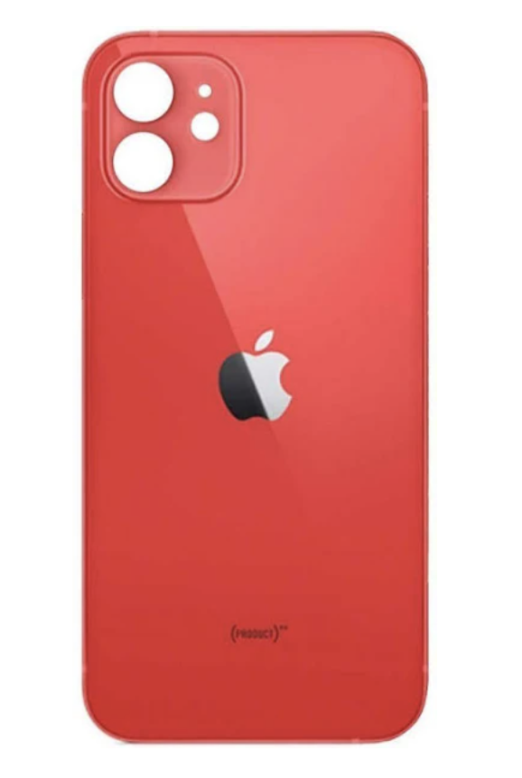 Задня кришка (скло) iPhone 12 mini, колір червоний
