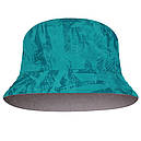 Панама Buff M/L Двостороння TRAVEL BUCKET HAT açai grey-turquoise, фото 5