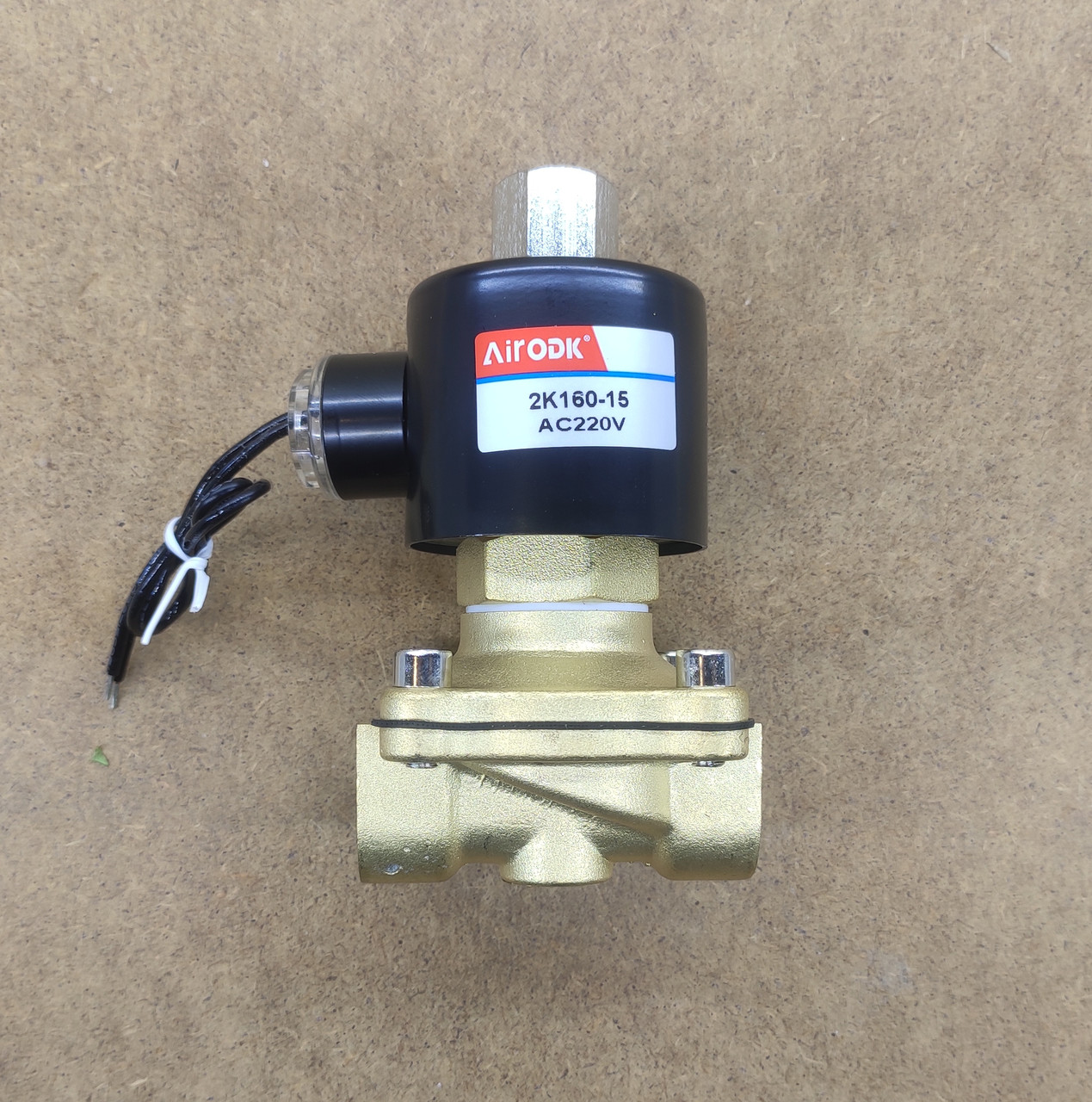 Клапан електромагнітний 3/4 нормально відкритий 220 вольтів, фото 1