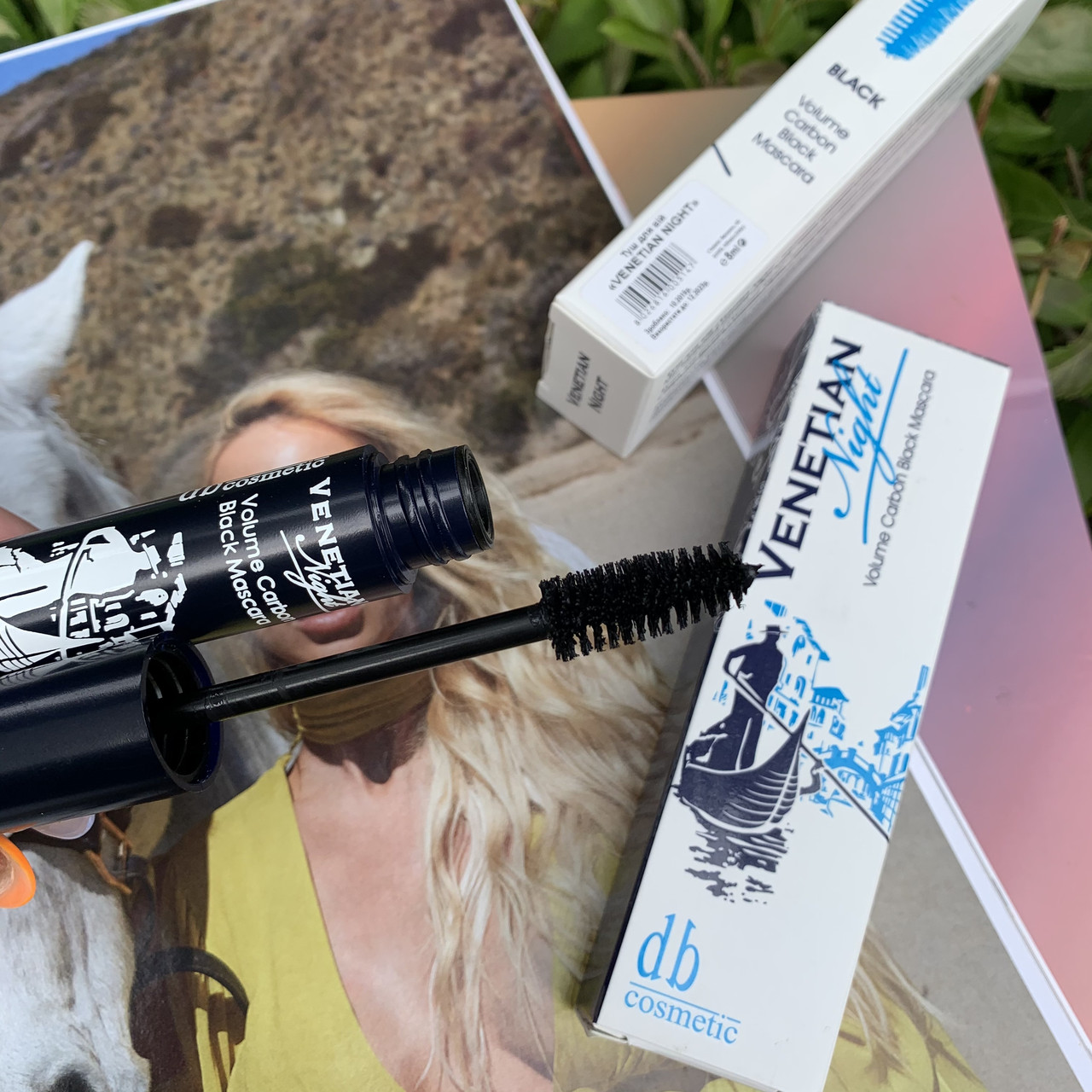 Туш для вій Dark Blue Cosmetic Venetian Night чорна