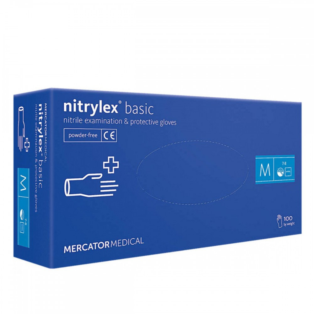 Перчатки Nitrylex Ice Blue М, фото 1