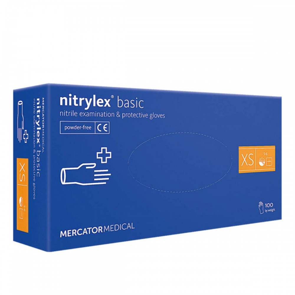 Рукавички Nitrylex Dark Blue XS, фото 1