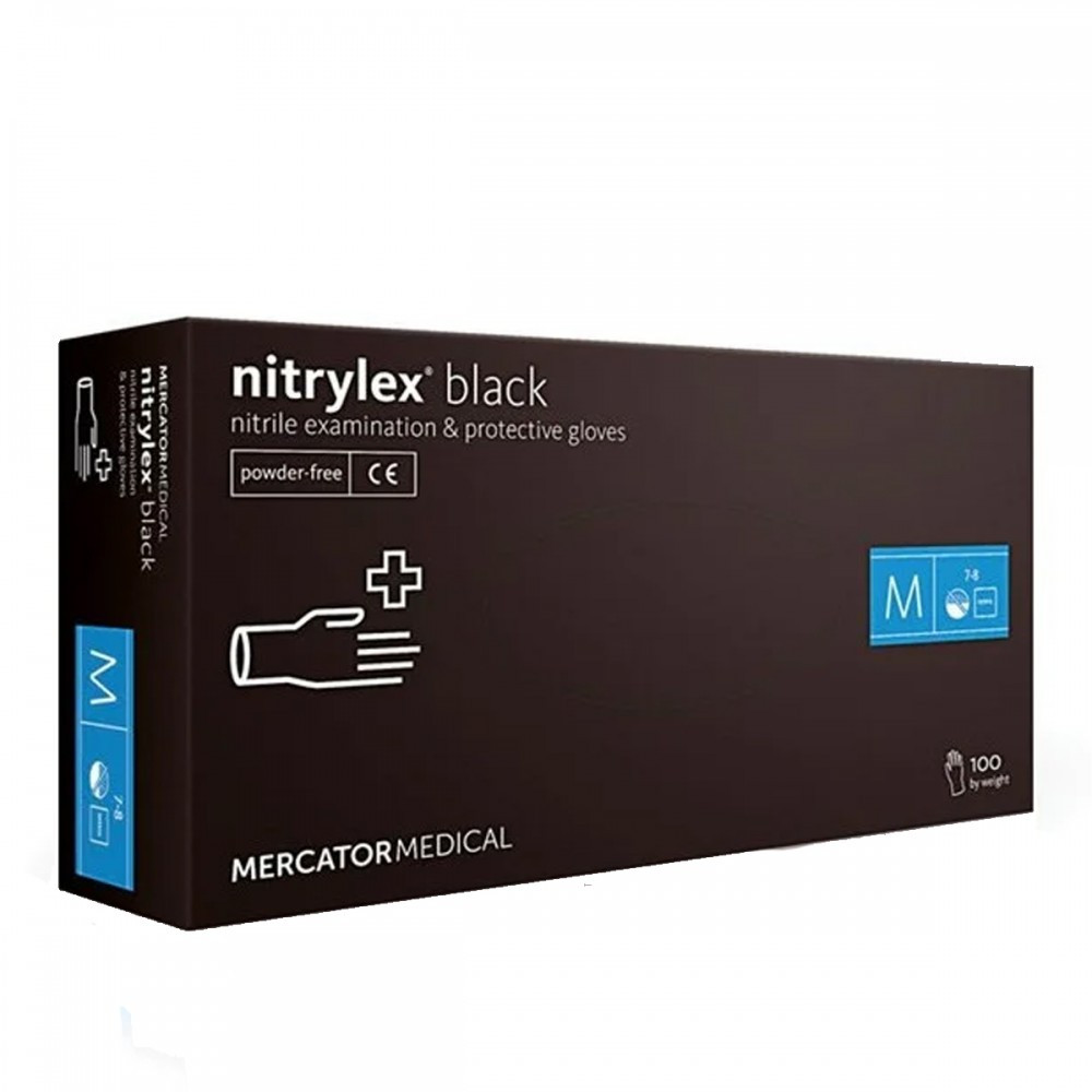 Рукавички Nitrylex Black M, фото 1