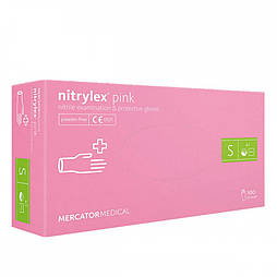 Рукавички Nitrylex Pink S
