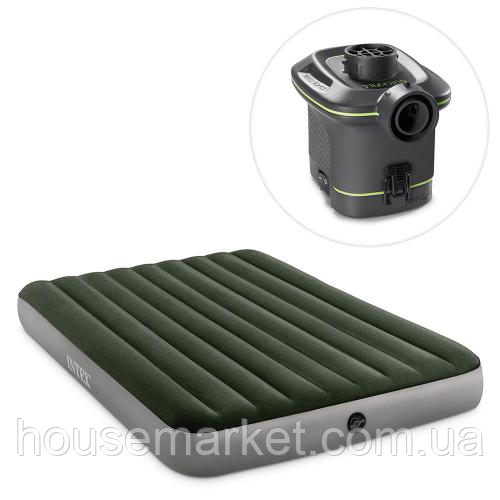 Intex Надувний матрац 64755 (2) 183 x 203 x 25 див, двомісний, в коробці