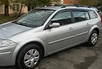 Набор оконных дефлекторов на Renault Megane II Wagon 5d 2002-2008, Козырьки на окна авто, Ветровики на двери