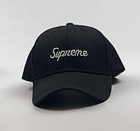 Кепка Бейсболка Мужская Женская Supreme пропись Черная