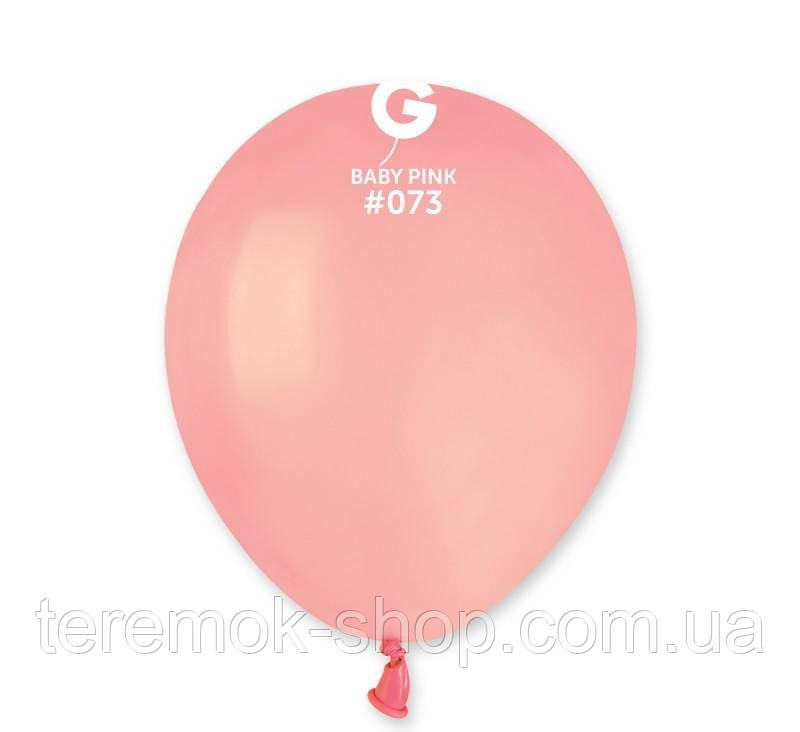 Повітряні кулі рожеві пастель 26 см Gemar Італія 5 шт. - фото 1 - id-p1434501174