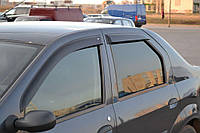 Дефлекторы оконные для Renault Logan I Sd 2005 VL Tuning, Козырьки на боковые стекла, Ветровики для дверей