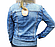 Куртка джинсова жіноча розмір XS з перлами на кнопках від Redress, фото 3