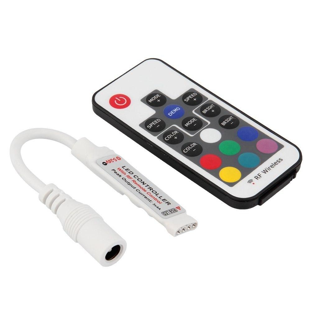 RGB радио контроллер LEDTech RF 6A 72w (6А 72вт) 17 кнопок 5-24V, для многоцветной светодиодной ленты - фото 1 - id-p277672853
