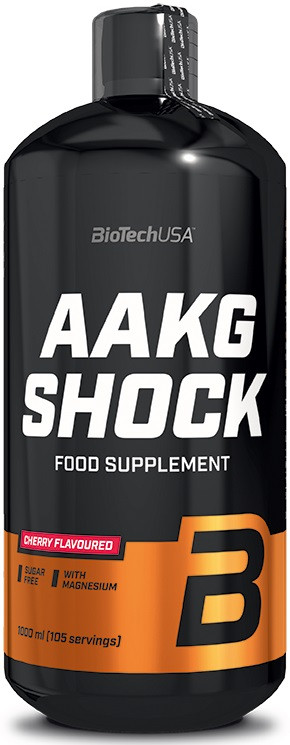 Предтренировочний комплекс BioTech AAKG Shock Extreme (1 л) Оригінал! (333654)