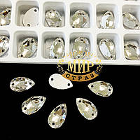 Пришивні краплі Preciosa, 7х12 мм, колір Crystal, 1 шт.